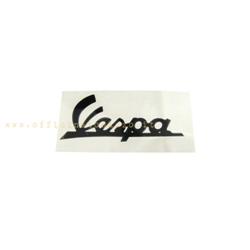 Schwarze "Vespa" Frontklebeplatte für Vespa 125