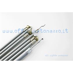 Cable Kit / gray conduits with internal self-lubricating sheath for Vespa Rally - GT - GTR - TS GL - VBB - VNB - VNA - Sprint - Super