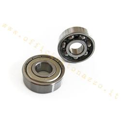 Ball bearing -6201 / 2RS- shielded (12x32x10) front wheel hub for Vespa 50 - Primavera - ET3 and drum PX 1st series VBB - VBA - VNA - VNB - GT - GTR - TS - GL - Sprint - Sprint Veloce - Super