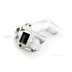 Polini intake manifold reed valve dual fuel 24mm 2-hole connection rigid coupling for Vespa 50 - Primavera - ET3