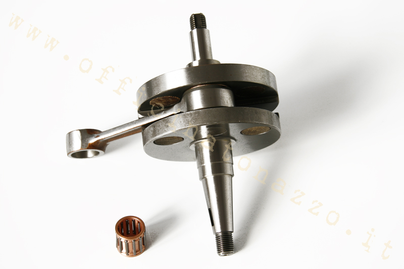 amt166MVT - Mazzucchelli crankshaft round flywheels, stroke 60, cone 20, Vespa PX / PE200