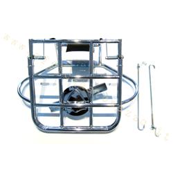 30 / A-CHROME - Portaequipajes trasero cromado con soporte de rueda para Vespa 125 GTR - 150 Sprint