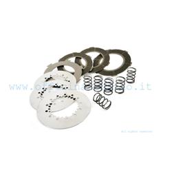93097000 - Clutch 4 carbon discs with intermediate discs and 6 springs for Vespa PX125 / 150