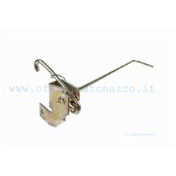 Locking lever left complete bonnet for Vespa PX Arcobaleno (Original Piaggio 24.4093 million)