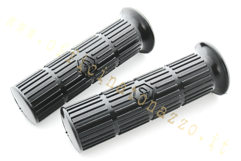 Couple boutons noirs Ø 24mm pour Vespa 50 Special - Primavera - ET3
