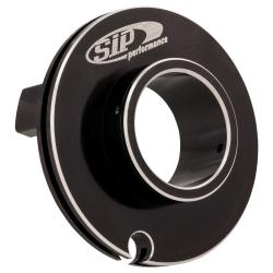 Polea del acelerador del cabezal de dirección SIP Quick Throttle Disc para Vespa PK50-125 S/SS/Lusso /XL/ETS/Rush/N/PX80-200/PE /Lusso/'98/MY/'11/T5 Ã˜ 50 mm, aluminio, mecanizado CNC, anodizado negro, carrera corta, sin desplazamiento del cable, con tope