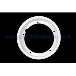 Cercle tubeless en alliage de canal 2.50x10 "blanc pour Vespa Cosa et adaptable à Vespa PX (valve et écrous compris)