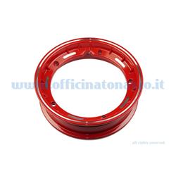 5622 - Jante alliage tubeless canal 2.50x10 "rouge pour Vespa Cosa et adaptable sur Vespa PX (valve et écrous inclus)