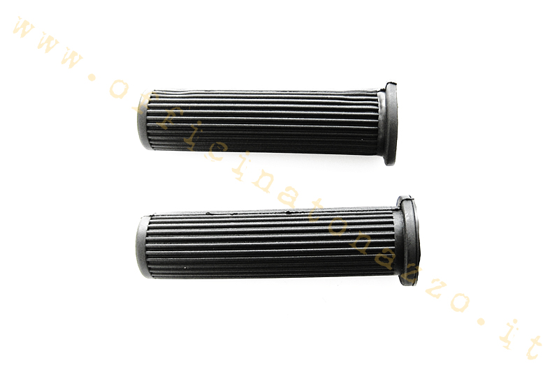 Pair of black grips Ø 24mm for Vespa PK - ETS