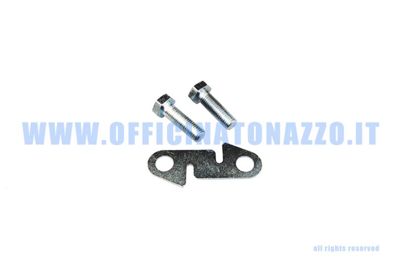 Piastrina bloccaggio leva avviamento cadmiata per Vespa  125 VM1>2T - VN1>2T - 150 VL1>3T - VB1T - 150 GS VS1>5T - VGL1T