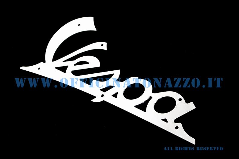 Targhetta anteriore "Vespa" in allumino non lucidato per Vespa V15 - VL1>2 - 125 49'
