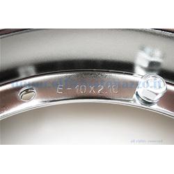 Le cercle tourne 3.00 / 3.50-10 "Chrome pour tous les modèles Vespa