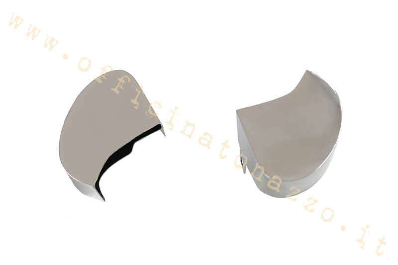 V0709-SS-L1 - Copri selettore in acciaio inox lucidato per Vespa faro basso e struzzo dal 1953 al 1957