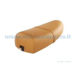 Two-seater foam saddle with lock in sand color for Vespa PX - PE Millenium