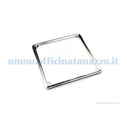 Vespa license plate frame in chromed iron for old model license plate