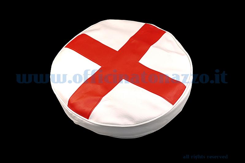 100266 - Vespa Reserveradabdeckung mit englischer Flagge für 8 "Rad