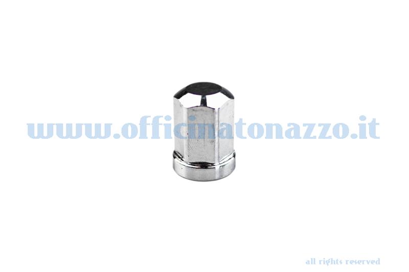 kit dado ruota cromato M8 - chiave 12 con rondelle per fissaggio cerchio tubeless (Pz 5)