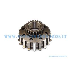 Pinion 23 meshes with primary DRT ZZ 64 Polini straight teeth (ratio 2.78) for clutch springs 8 Vespa