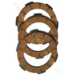 Clutch 3 cork discs for Vespa 50 - ET3 - Primavera