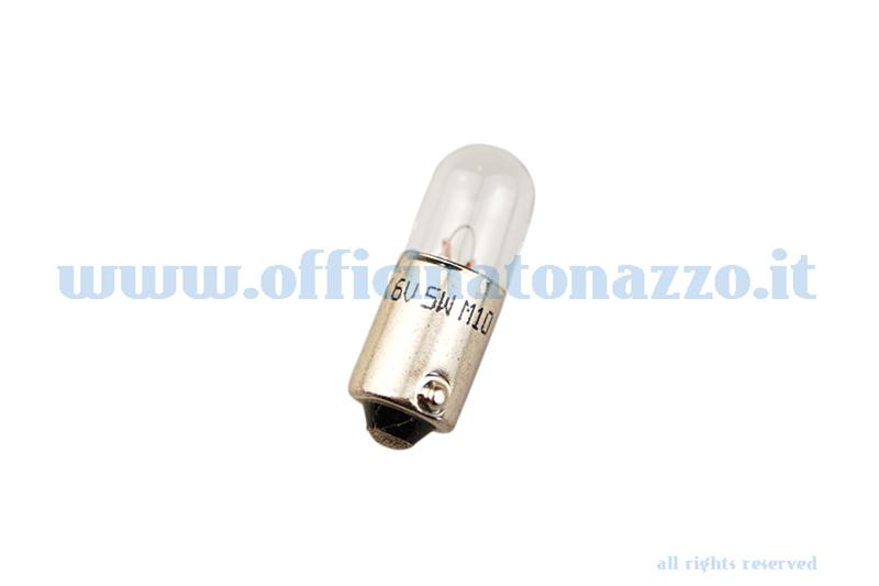 Lámpara Vespa de bayoneta, esfera 6V - 4W tamaño 22x9mm