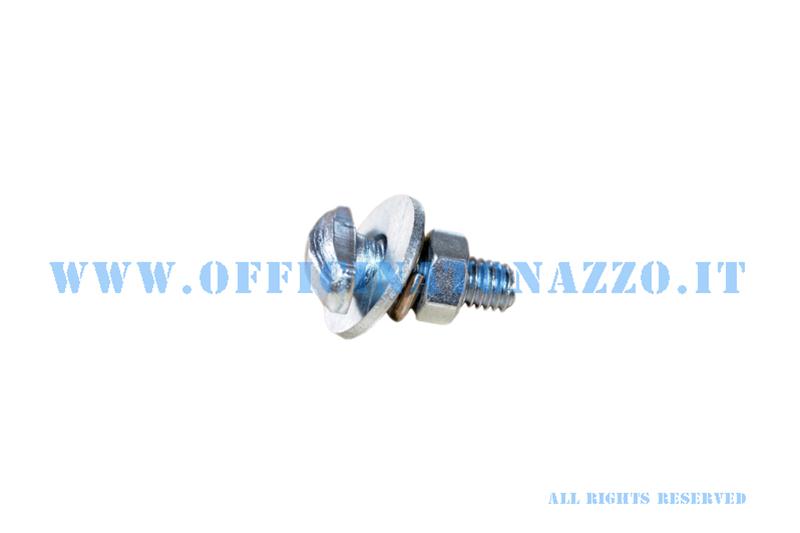 Screw fastening fender head "T" complete with nut and washers for Vespa 125 GT - Sprint - GL - GS160 - SS180