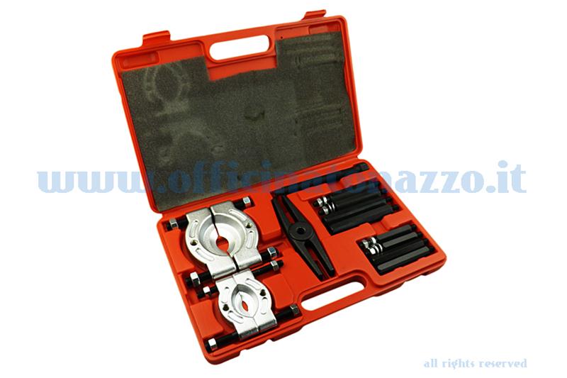 Case complete with tools for removing bearings and motor shaft bushings Ø 37-76mm "BUZZETTI"