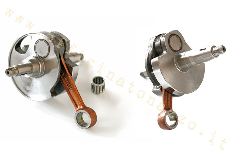 Albero motore Mazzucchelli tipo originale, corsa 57, Vespa Rally 180-200 (per accensione Femsatronic)