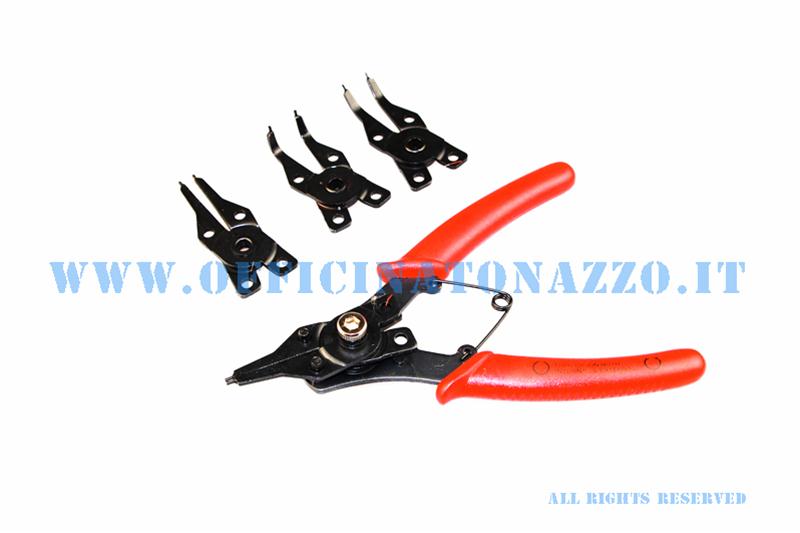 Buzzetti pliers with 4 adapters