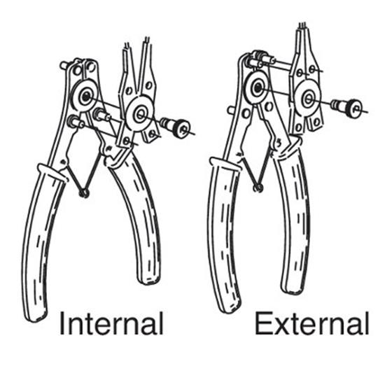 Pliers with 4 adapters