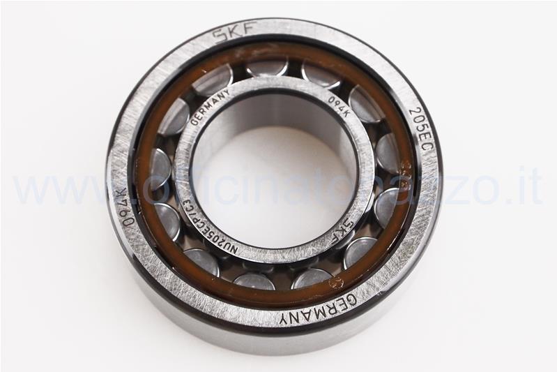 Cuscinetto a rulli SKF -NU205ECP/C3- (25x52x15) banco lato volano per Vespa Rally 180/200 - T5 - GS160 - SS180