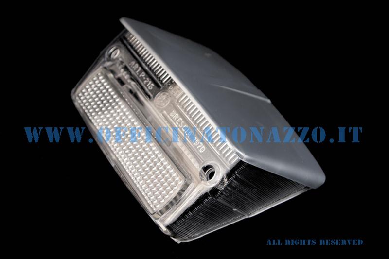 Corpo luminoso fanale posteriore bianco con tettuccio grigio  per Vespa 50 Special