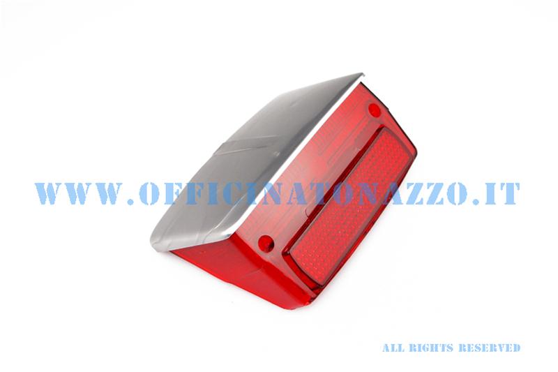 Corpo luminoso fanale posteriore rosso con tettuccio grigio per Vespa 50 Special