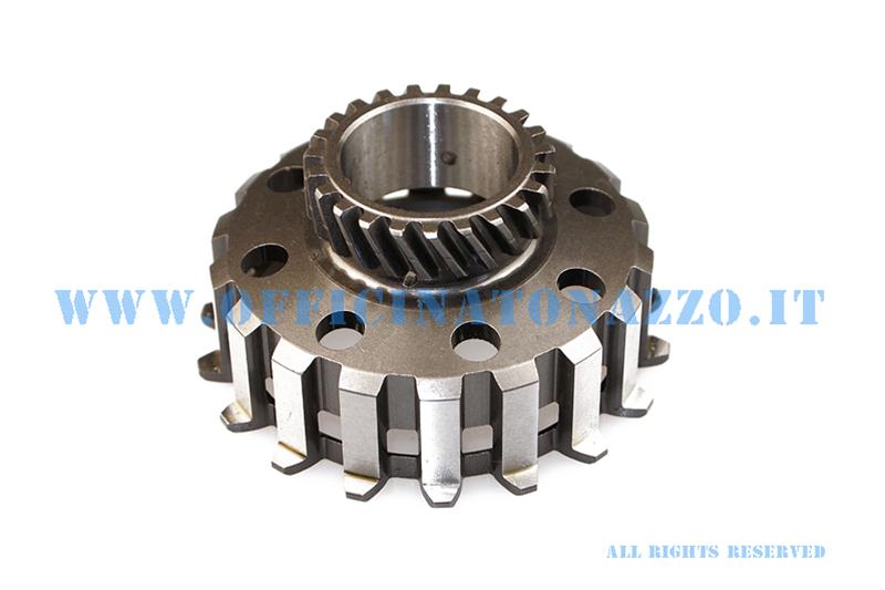 Pinion 23 meshes with primary DRT ZZ 67 and Z 68 Piaggio - "Z65 DRT" (Ratio2,82) elecoidale for clutch springs 8 Vespa