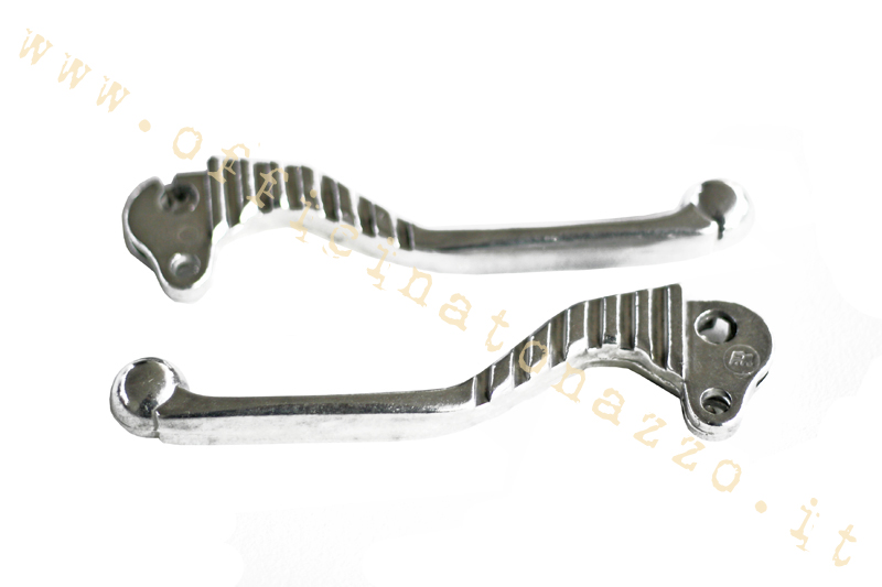 Pareja of clean aluminum in shape of palancas for Vespa 50 - Primavera - ET3 - PX - PE