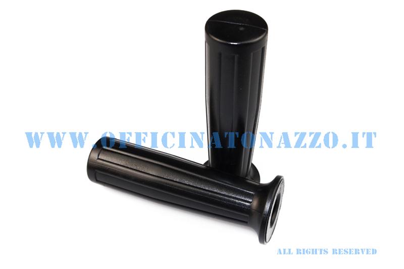 01659/V - Coppia manopole Ø 24mm nere per Vespa Cosa