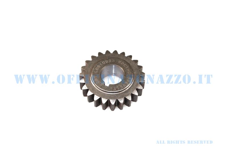 Pignone DRT Z 23 ingrana su primaria Z 72 (Ratio 3,15)denti dritti per Vespa 50 - Primavera - ET3