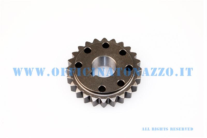 Pinion DRT Z 24 meshes with primary Z 69 (Ratio 2,88) straight teeth for Vespa 50 - Primavera - ET3
