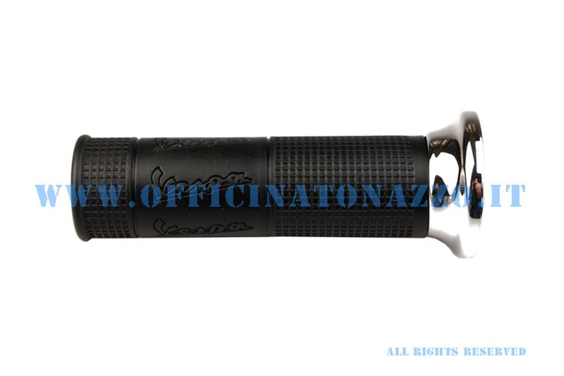 Left knob Ø 24mm black for Vespa PX new 2011 model (Piaggio original ref. Cm083805)