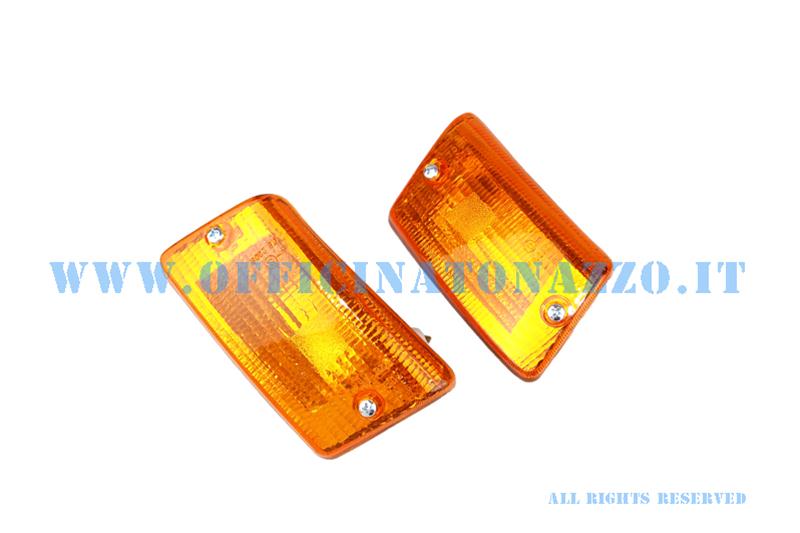 Paar orangefarbene Heckanzeige für Vespa PK XL-FL2