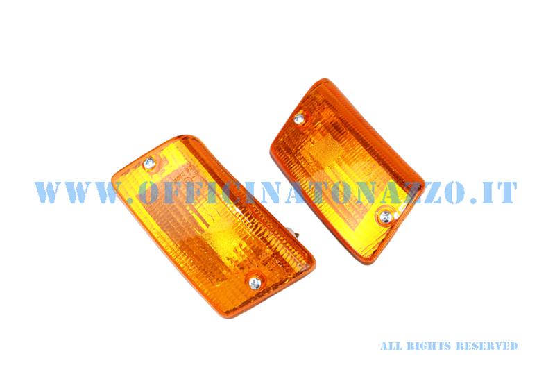 Couple of orange rear indicator for Vespa PK XL-FL2