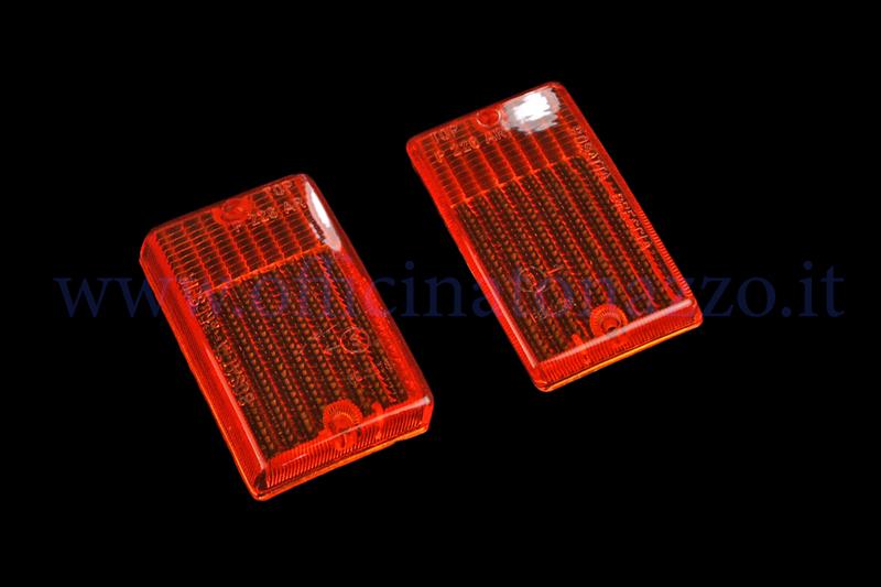RP 278 (CP.) - Orange rear direction indicator light bodies for Vespa PK (excluding XL)