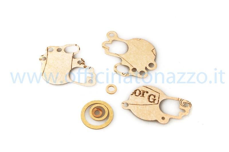 Series of carburetor gaskets SI20 / 15B- C- D- 20 / 17A- B- C- D for Vespa 125 VNB1T> 6T - Super - 150 VBA1T - VBB1T> 2T - Super - GL