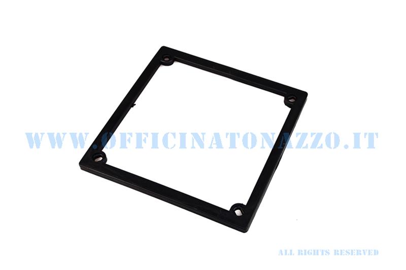 3285 - Vespa license plate frame in black plastic for old model license plate