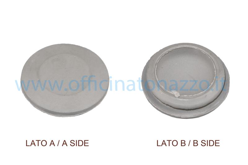 Tacho Nabenkappe aus grauem Gummi für Vespa 50 - Primavera - ET3