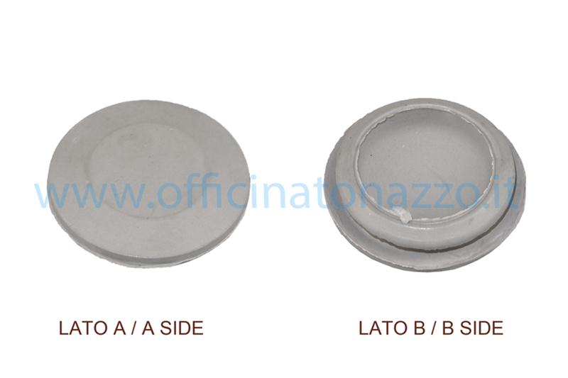 Tappo mozzo ingranaggio contachilometri in gomma grigio per Vespa 50 - Primavera -  ET3