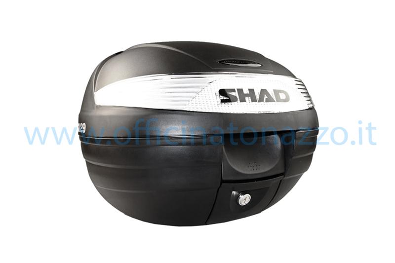 Top case Vespa SHAD SH33 avec plaque de fixation (taille h 31 x largeur 43 x profondeur 42 environ)