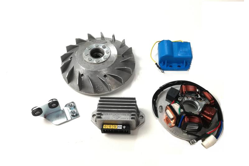 Accensione completa 12V cono 20 per Vespa PX 125-150-200 senza avviamento elettrico