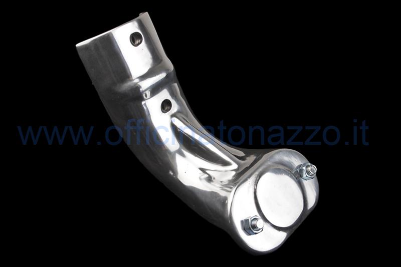 Portaruota di scorta per Vespa 125 VNA - VNB - 150 VBB - VBA, alluminio lucidato (cerchi da 8" pieni)