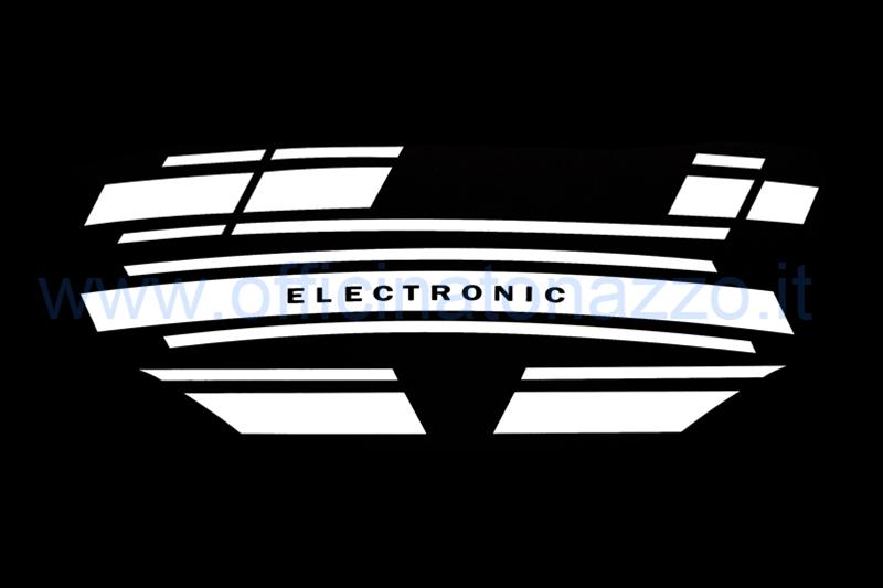Vespa Electronic Aufkleber glänzend weiß Vespa ET3