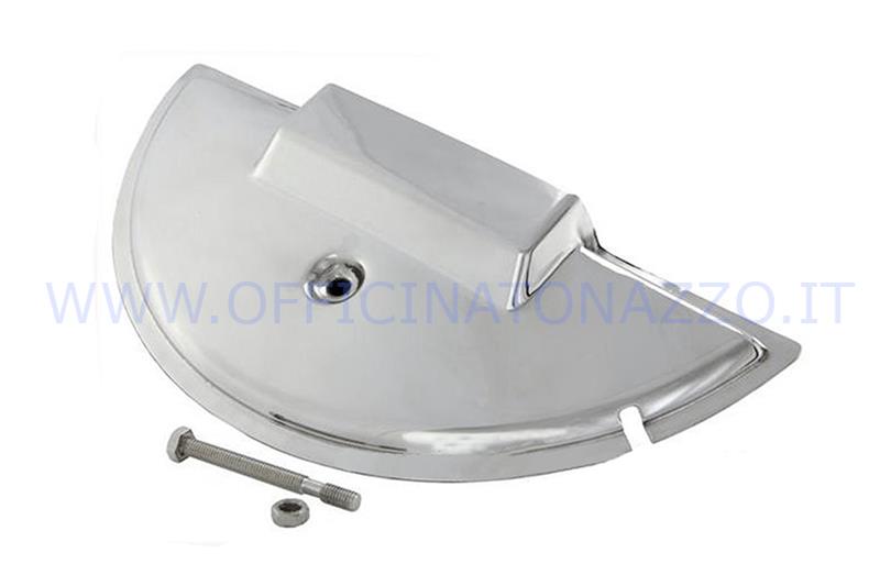 Spare wheel cover in polished steel for Vespa PX 80/125/150/200 - PE- Luxury - T5